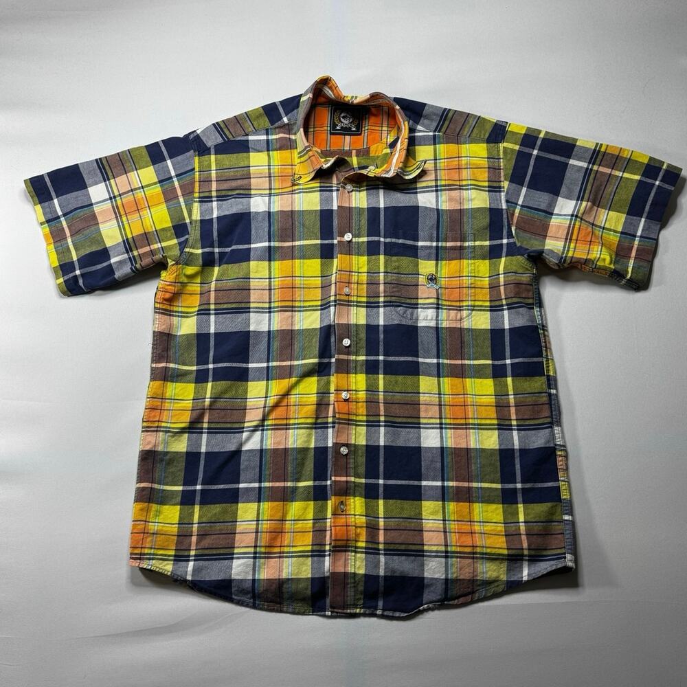 Cinch Men's Short Sleeve Multicolor Plaid Western Button Up Shirt - Size L*